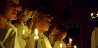 Dei fleste barnehagane i Noreg syng Santa Lucia på bokmål. Den nynorske gjendiktinga til Ingvar Moe er mindre kjent. Foto: Per Palmkvist Knudsen/Cc-commons